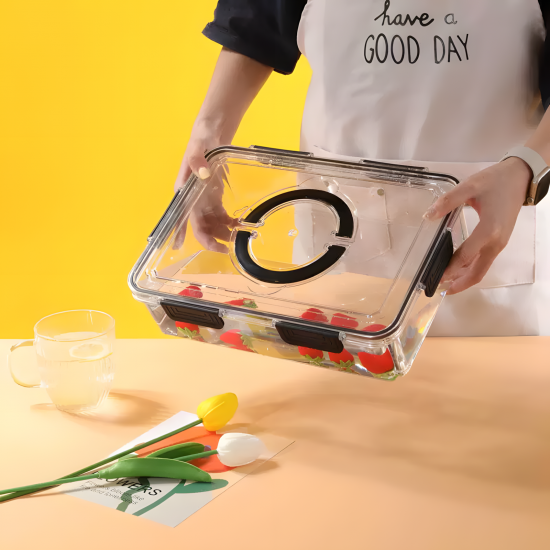 4-Compartment Plastic Tupperware